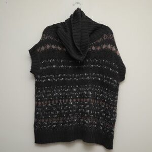 Free People Off-Shoulder Charcoal Sweater